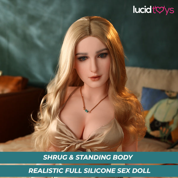 Youqdoll - Elora - Poupée de Sexe Entièrement en Silicone - 163cm - Cheveux Implémentés - Gel Sein - Naturel