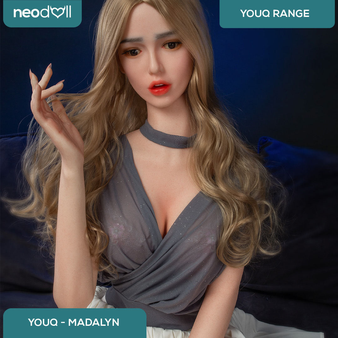 Youqdoll - Madalyn - Poupée de Sexe Entièrement en Silicone - 165cm - Cheveux Implémentés - Gel Sein - Naturel