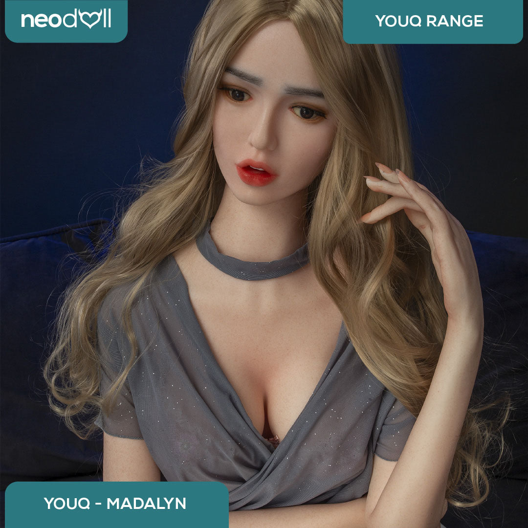 Youqdoll - Madalyn - Poupée de Sexe Entièrement en Silicone - 165cm - Cheveux Implémentés - Gel Sein - Naturel