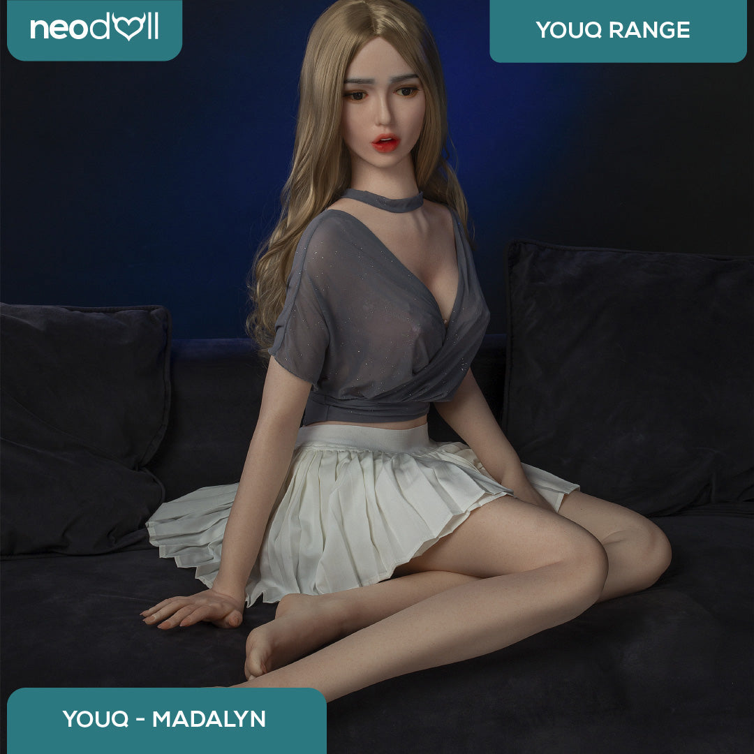 Youqdoll - Madalyn - Poupée de Sexe Entièrement en Silicone - 165cm - Cheveux Implémentés - Gel Sein - Naturel