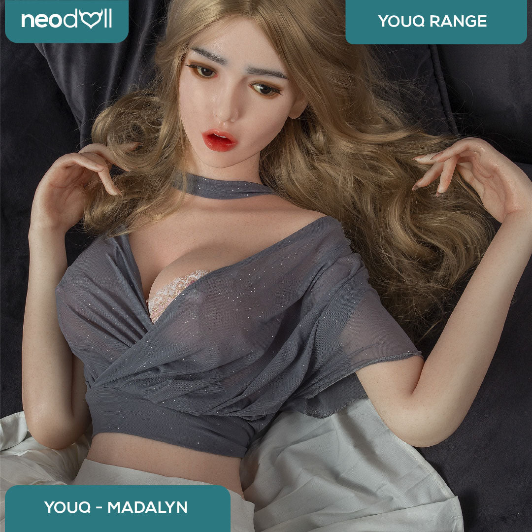 Youqdoll - Madalyn - Poupée de Sexe Entièrement en Silicone - 165cm - Cheveux Implémentés - Gel Sein - Naturel