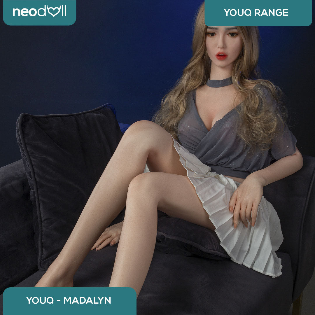 Youqdoll - Madalyn - Poupée de Sexe Entièrement en Silicone - 165cm - Cheveux Implémentés - Gel Sein - Naturel