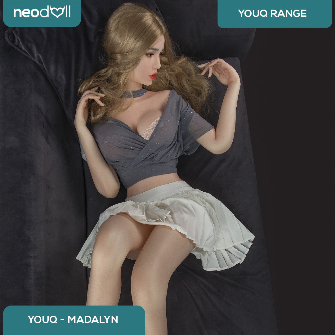 Youqdoll - Madalyn - Poupée de Sexe Entièrement en Silicone - 165cm - Cheveux Implémentés - Gel Sein - Naturel