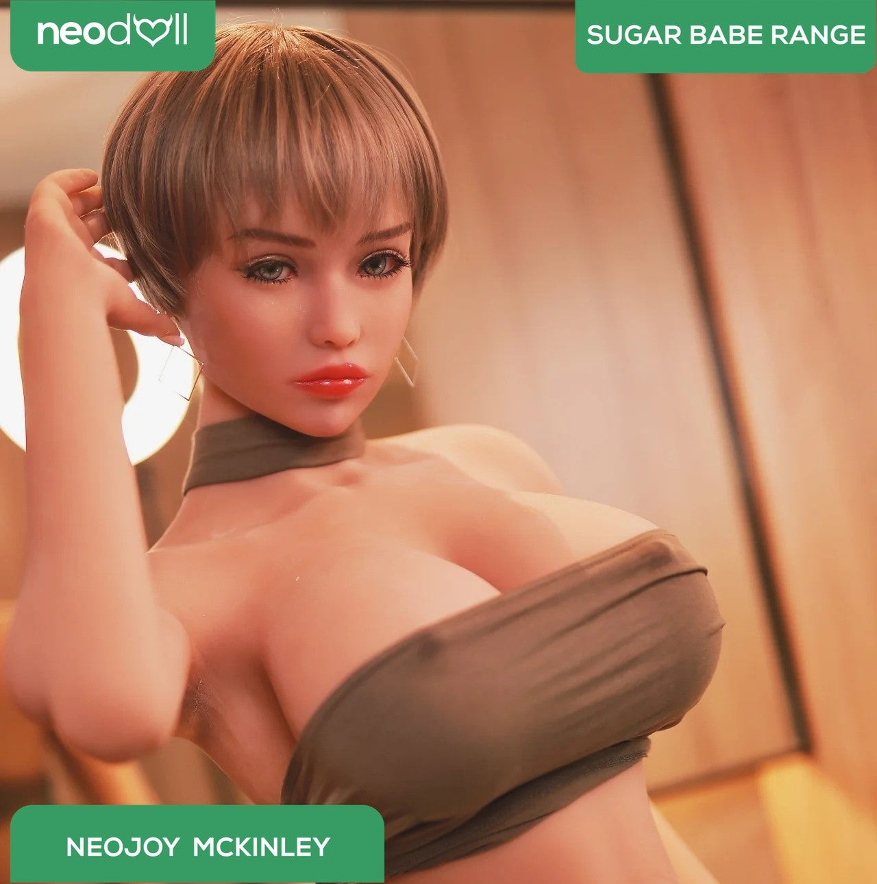 Neodoll Sugar Babe - Mckinley - Poupée de Sexe Réaliste - 170cm - Gel Sein - Naturel