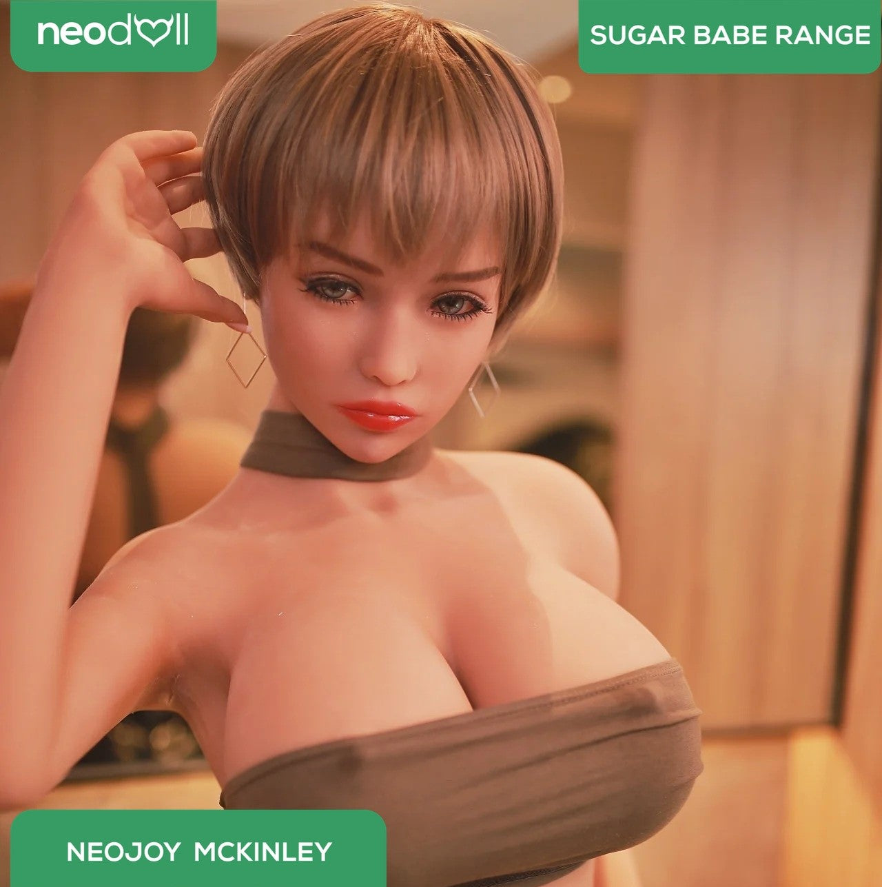 Neodoll Sugar Babe - Mckinley - Poupée de Sexe Réaliste - 170cm - Gel Sein - Naturel