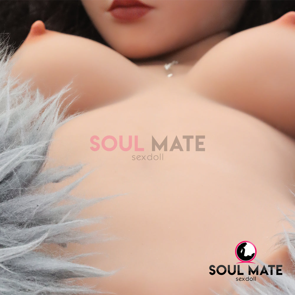 SoulMate Dolls - Emersyn Tête avec Torse de Poupée Sexuelle - Brun Clair