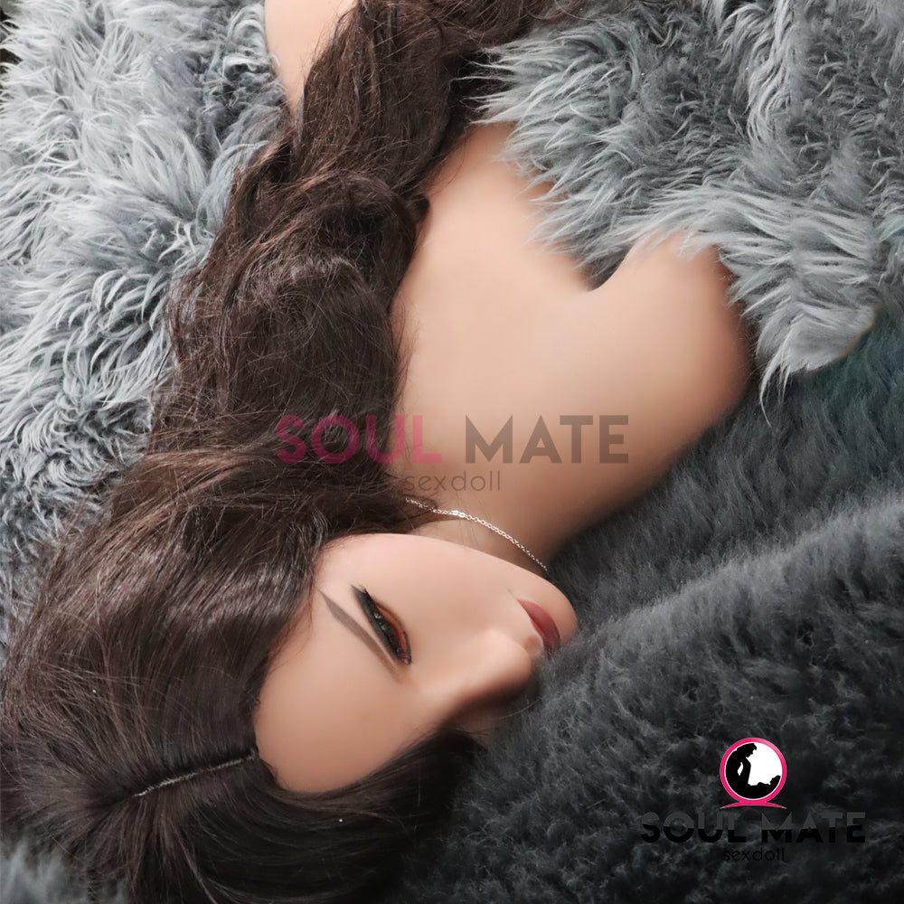 SoulMate Dolls - Emersyn Tête avec Torse de Poupée Sexuelle - Brun Clair