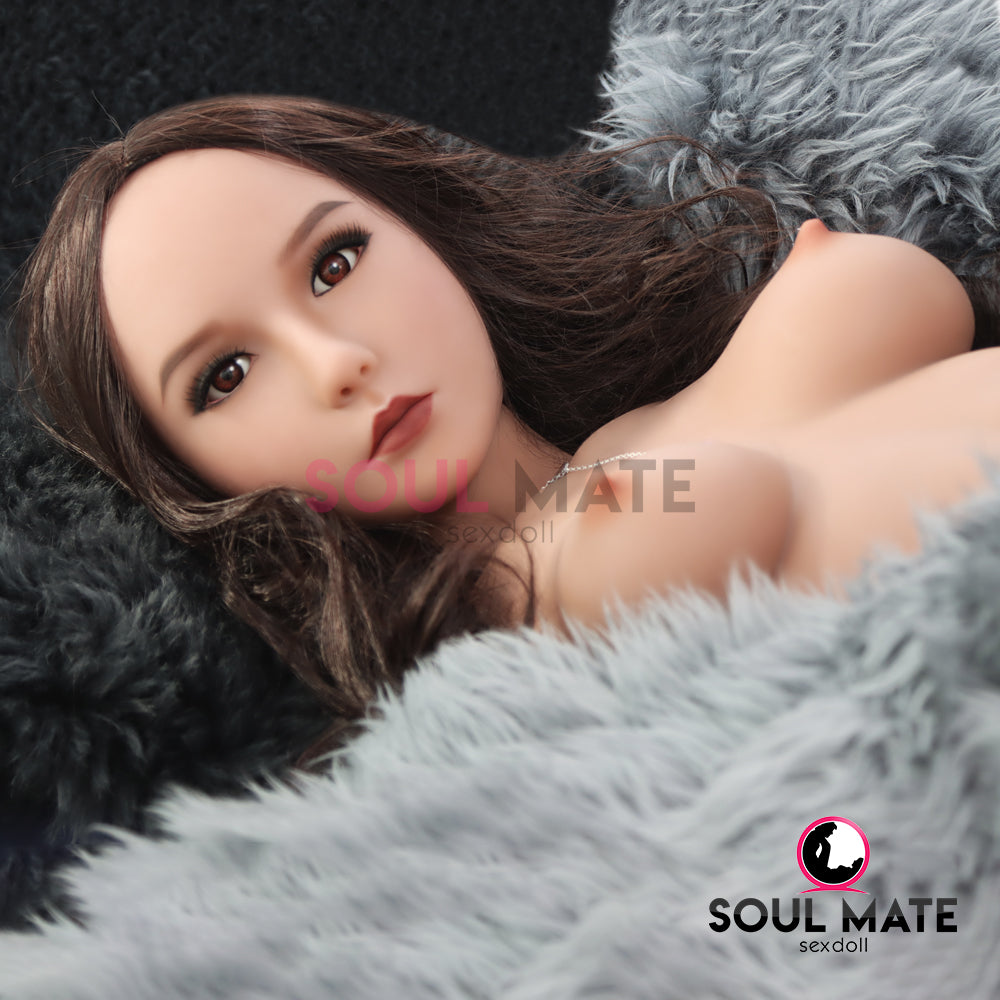 SoulMate Dolls - Emersyn Tête avec Torse de Poupée Sexuelle - Brun Clair