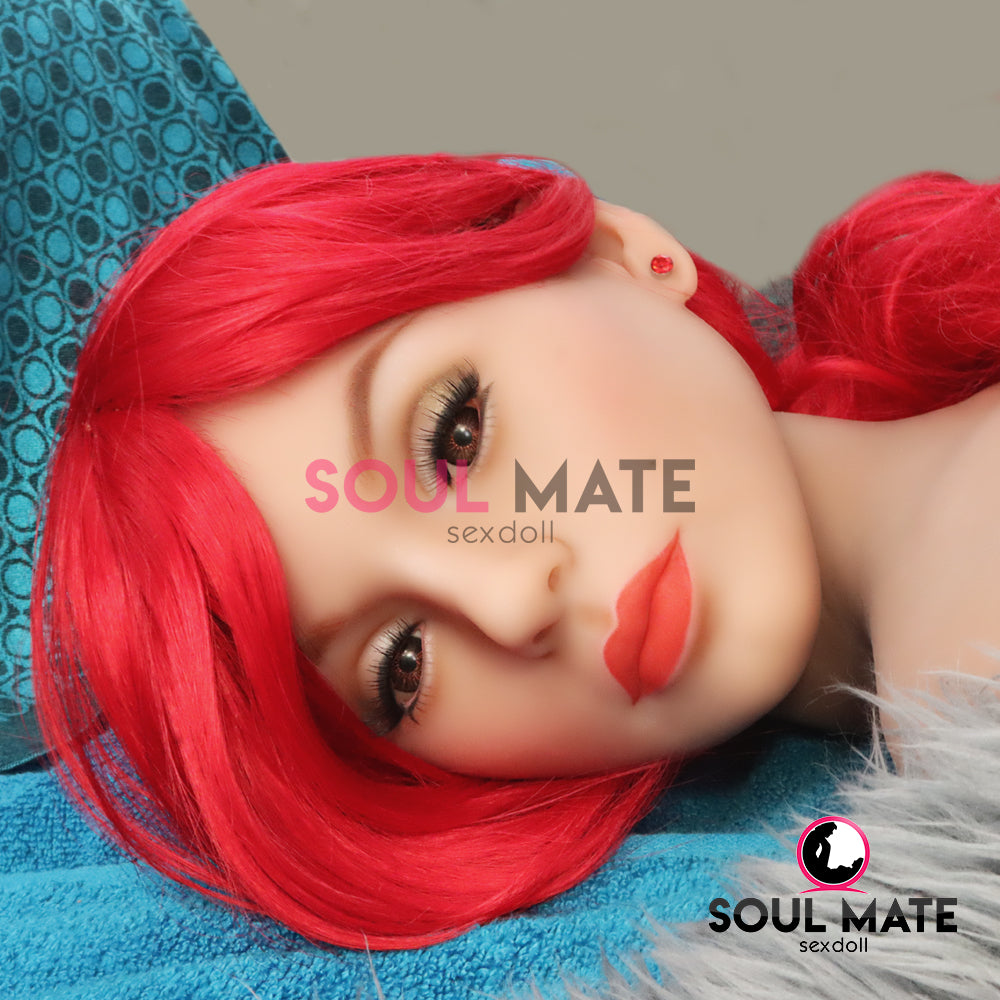 SoulMate Dolls - Kimberly Tête avec Torse de Poupée Sexuelle - Brun Clair