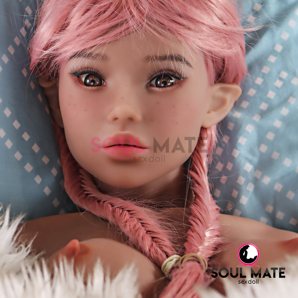 SoulMate Dolls - Diana Elf Tête avec Torse de Poupée Sexuelle - Brun Clair