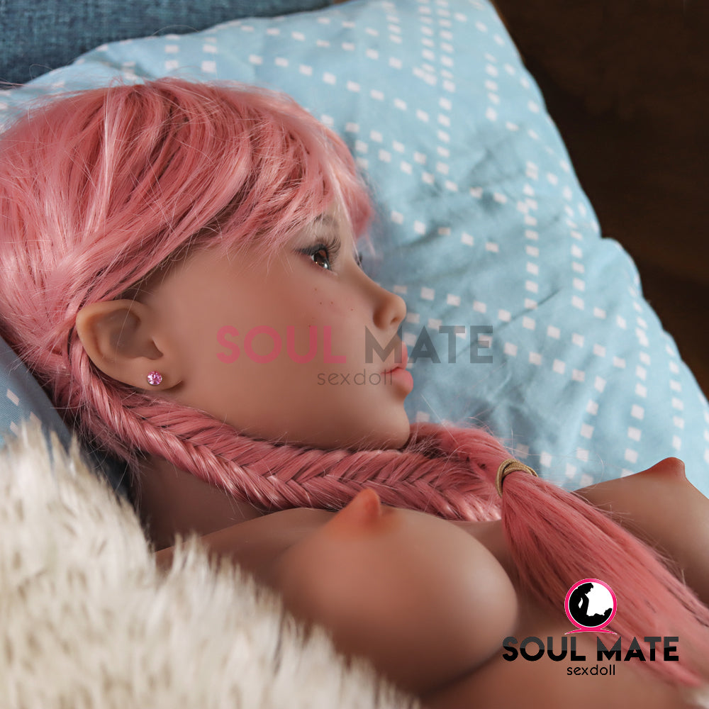 SoulMate Dolls - Diana Elf Tête avec Torse de Poupée Sexuelle - Brun Clair