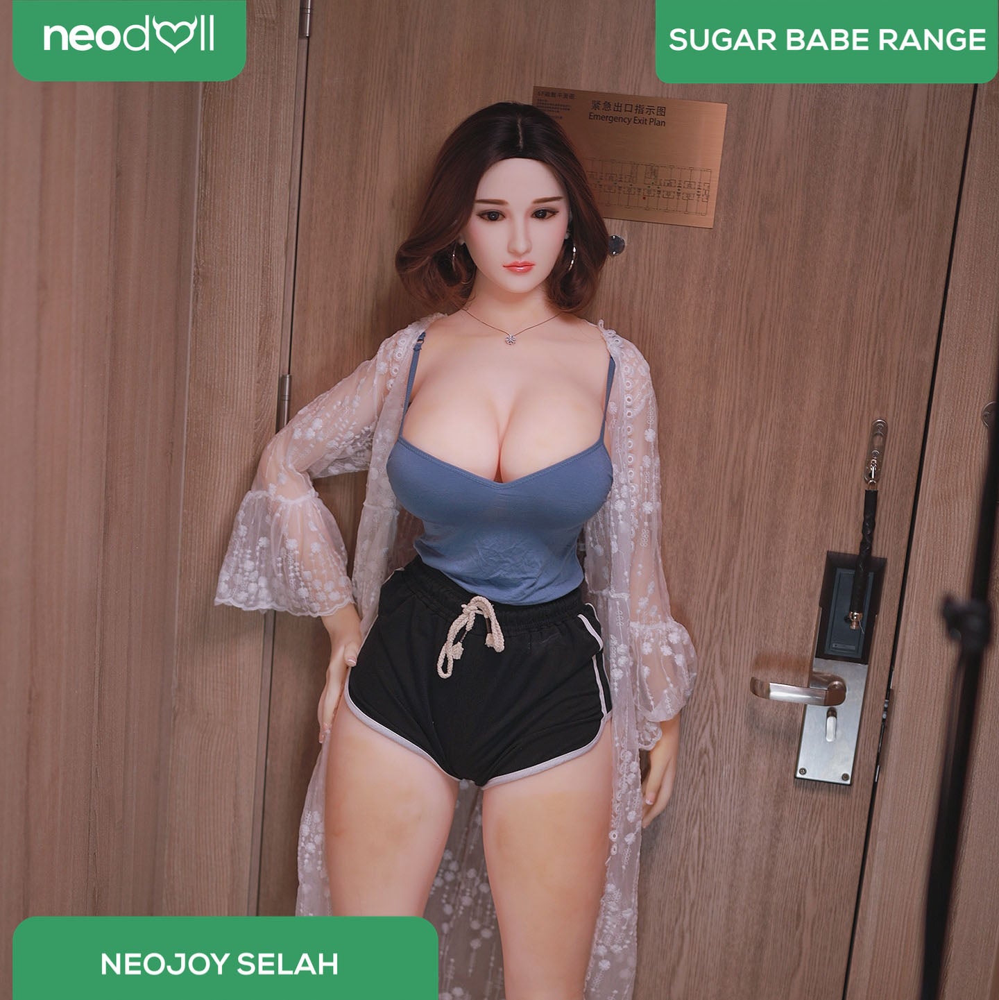 Neodoll Sugar Babe - Selah - Poupée de Sexe Réaliste - 170cm - Gel Sein - Naturel