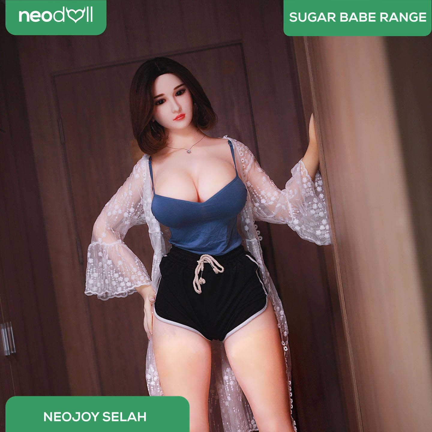 Neodoll Sugar Babe - Selah - Poupée de Sexe Réaliste - 170cm - Gel Sein - Naturel