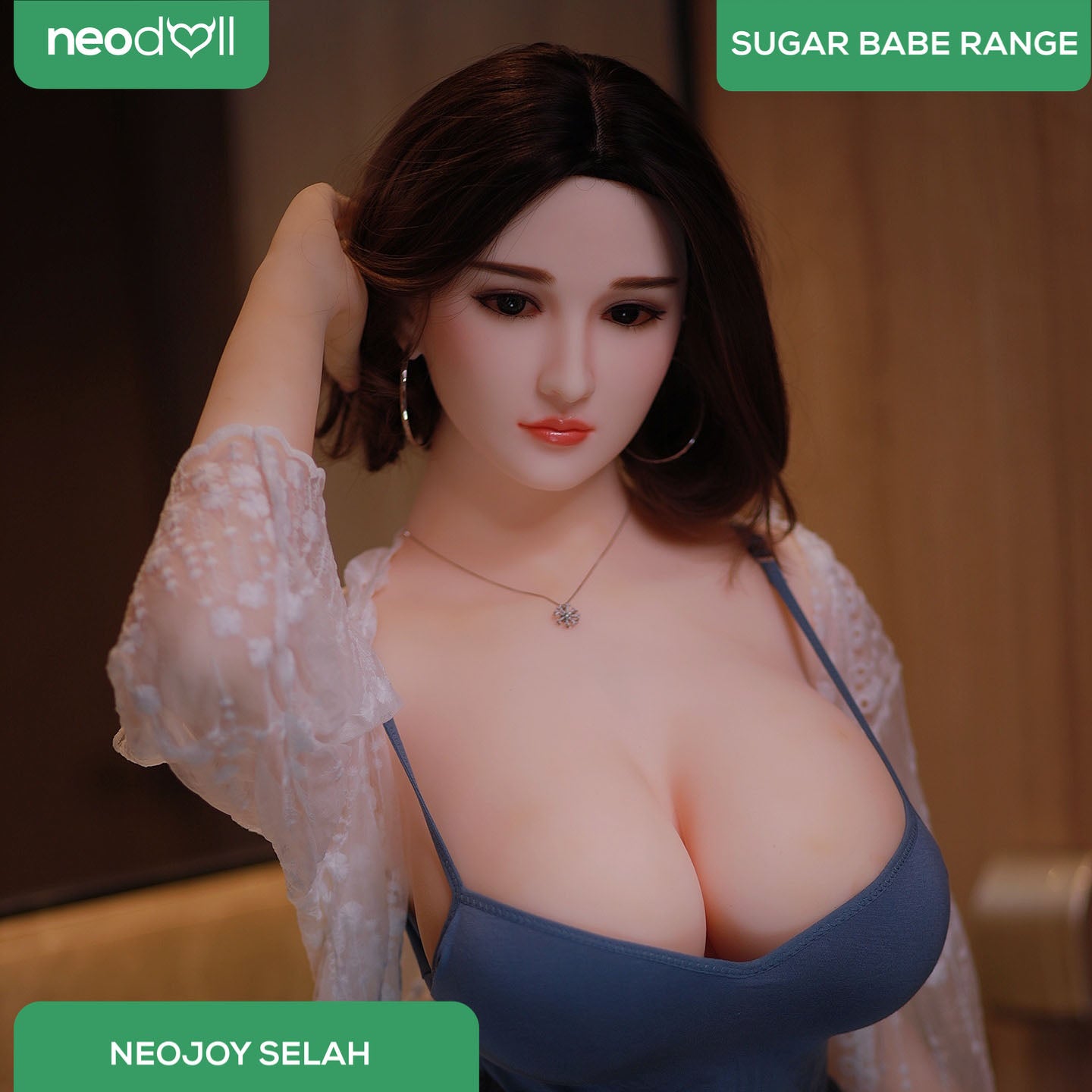 Neodoll Sugar Babe - Selah - Poupée de Sexe Réaliste - 170cm - Gel Sein - Naturel