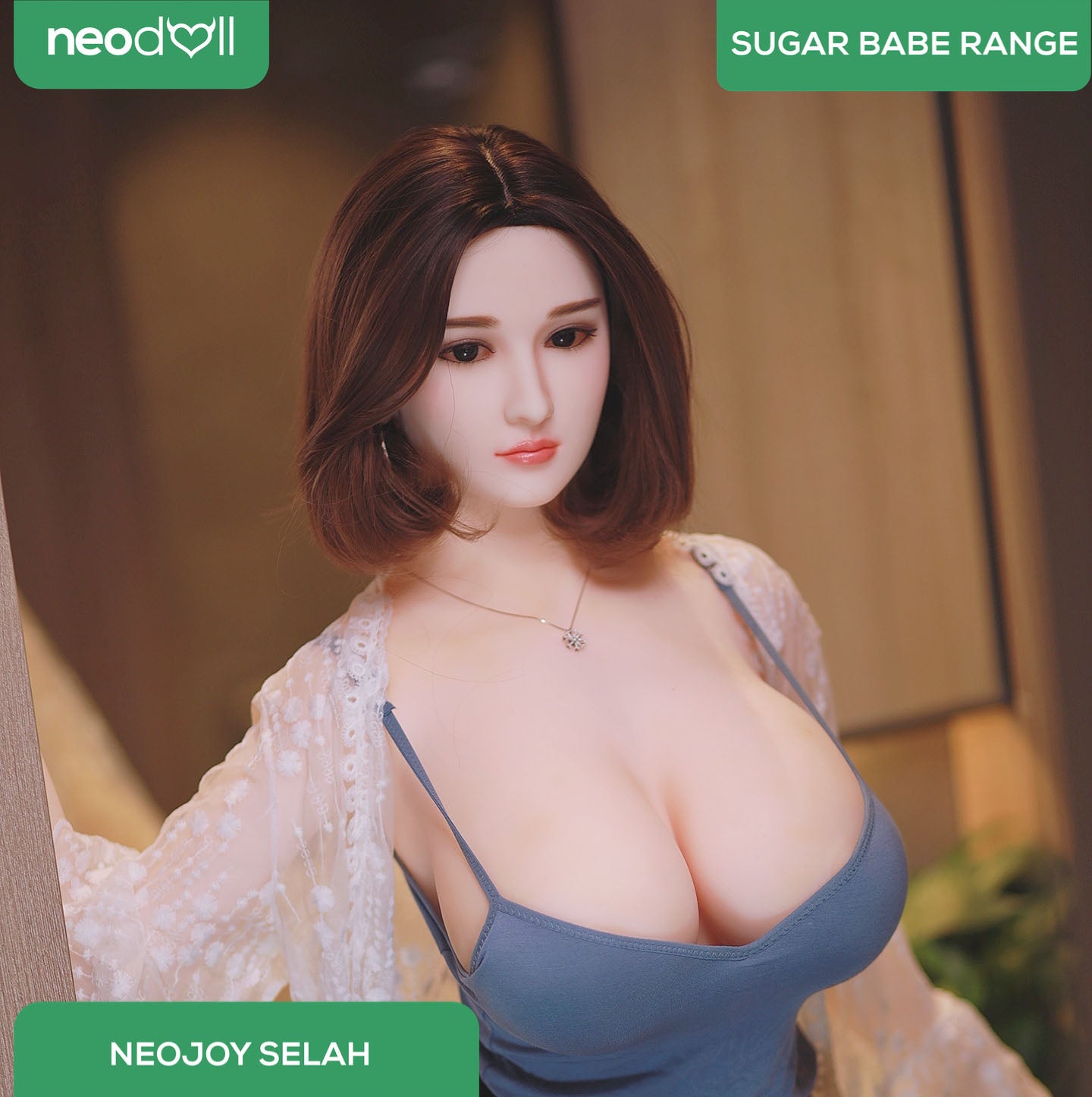 Neodoll Sugar Babe - Selah - Poupée de Sexe Réaliste - 170cm - Gel Sein - Naturel