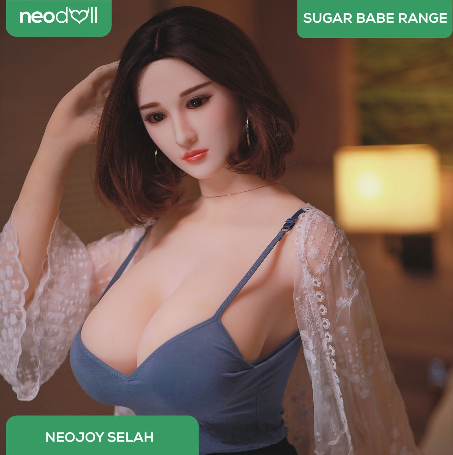 Neodoll Sugar Babe - Selah - Poupée de Sexe Réaliste - 170cm - Gel Sein - Naturel