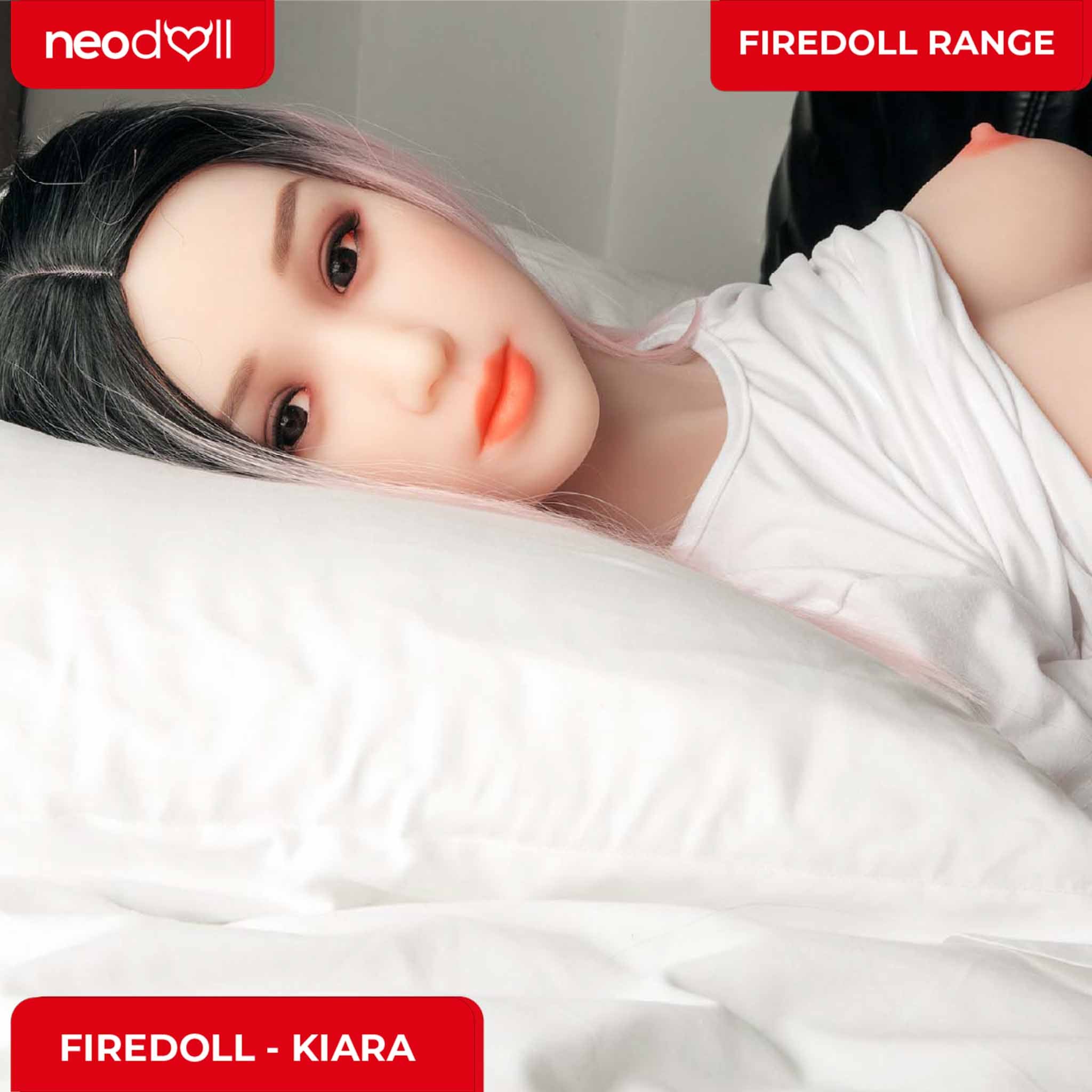 Fire Doll - Kiara - Poupée de Sexe Réaliste - 166cm - Gel Sein - Naturel