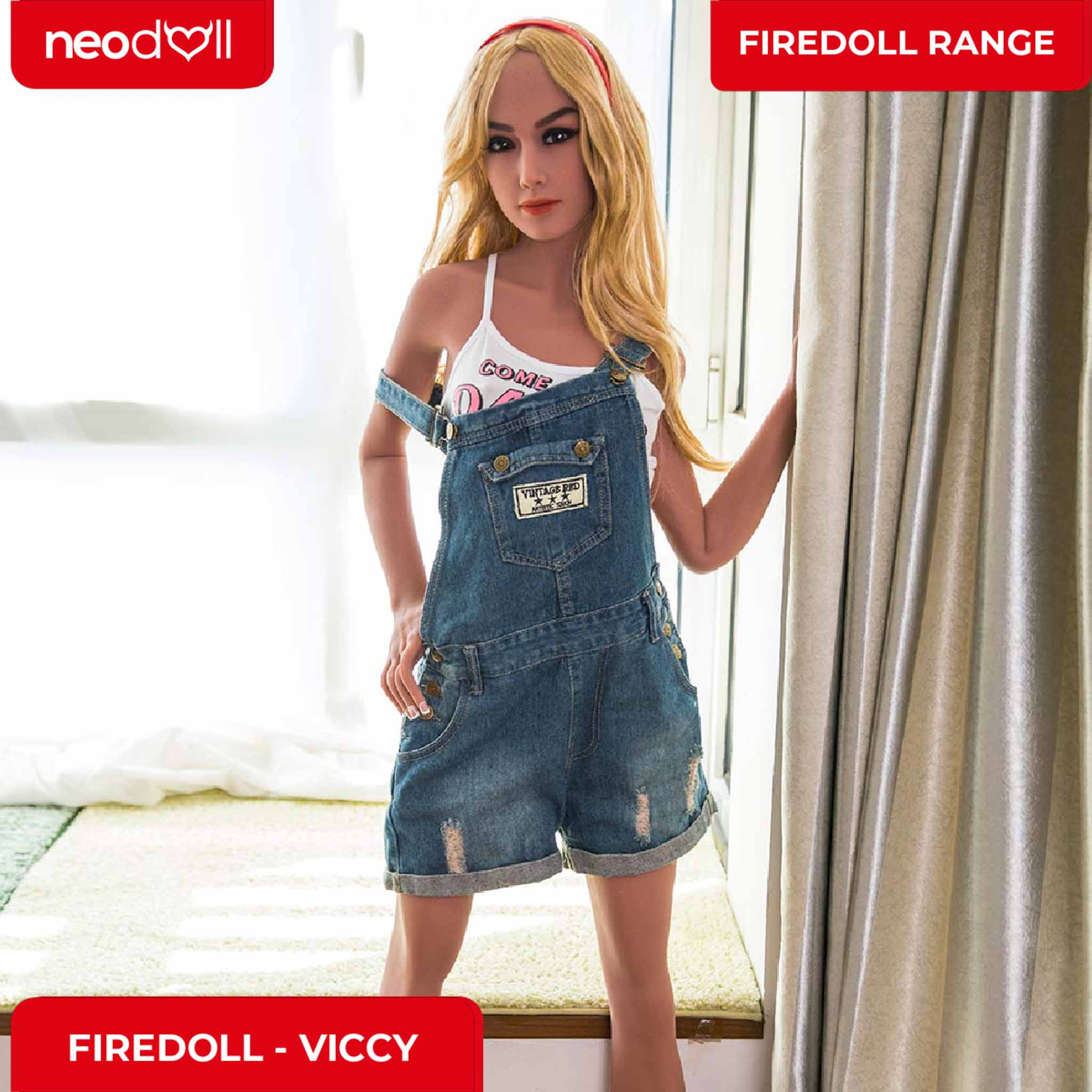 Fire Doll - Viccy - Poupée de Sexe Réaliste - 168cm - Gel Sein - Bronzage Léger